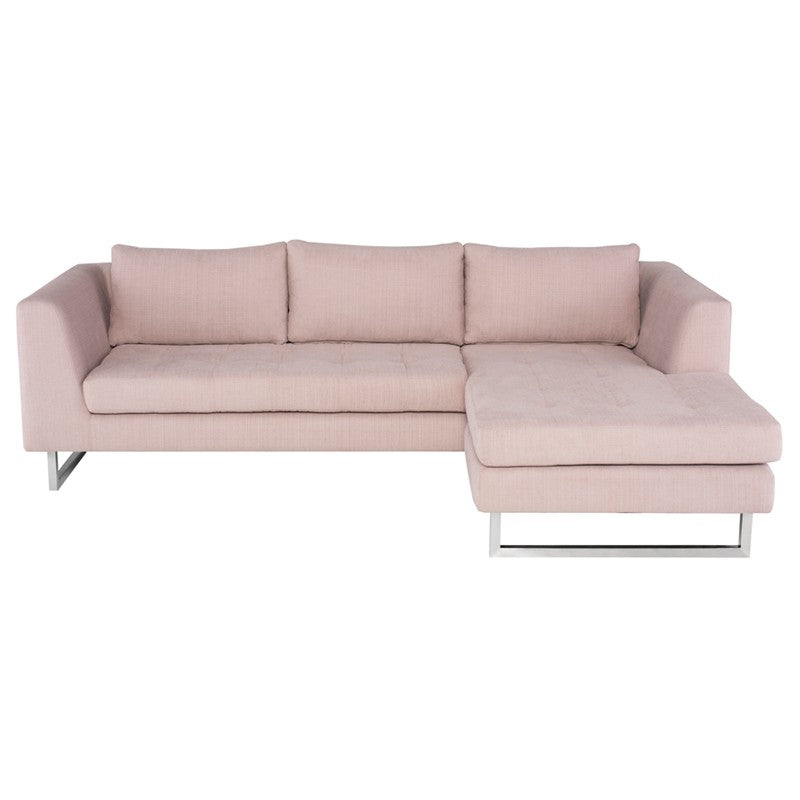 Matthew Mauve - Stainless Steel Sectional