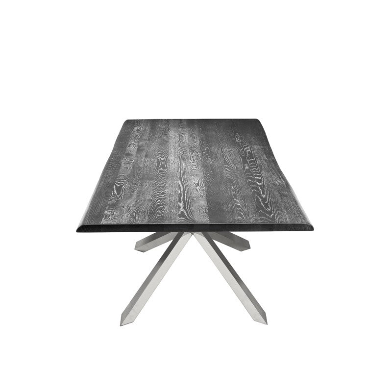 Couture 96" Oxidized Grey  Oak - Polished Dining Table