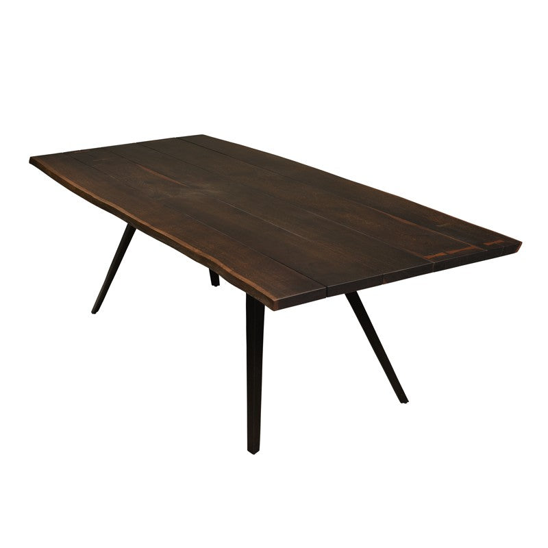 Vega 83" Seared Oak Wood Dining Table