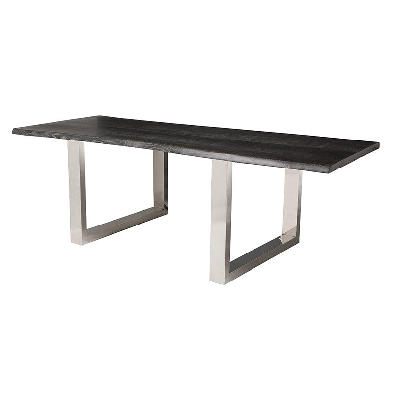 Lyon 112" Oxidized Grey - Polished Dining Table