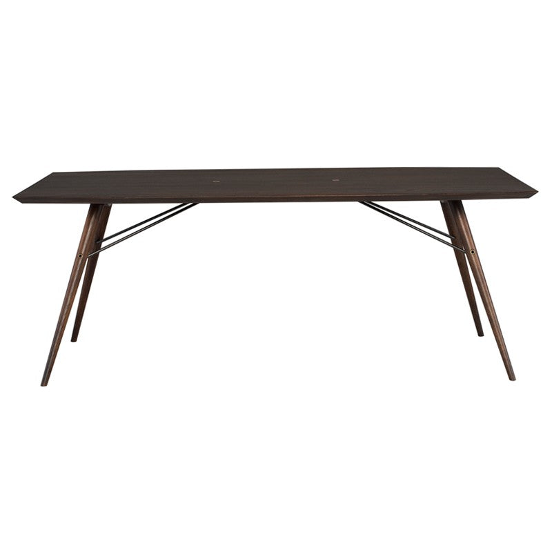 Piper 79" Seared Oak Wood Dining Table