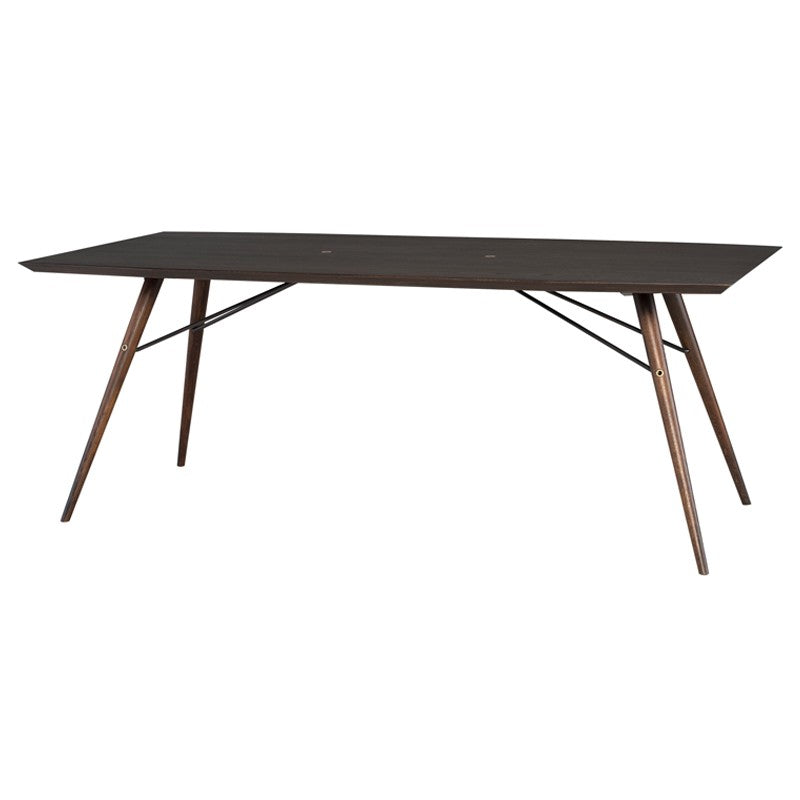 Piper 79" Seared Oak Wood Dining Table
