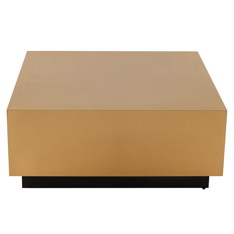 Easton Brushed Gold - Matte Black Coffee Table