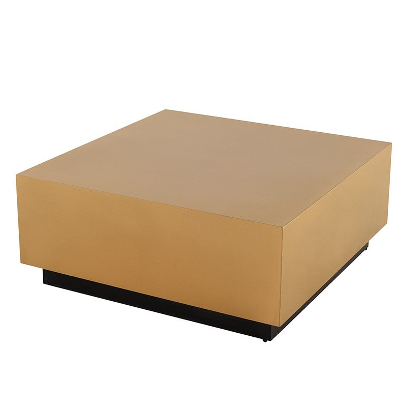 Easton Brushed Gold - Matte Black Coffee Table