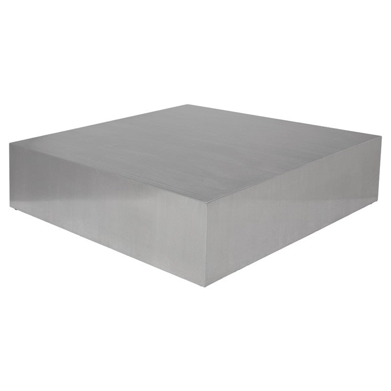 Siren Brushed Stainless Steel Coffee Table