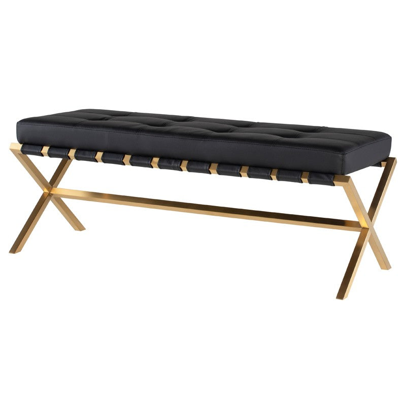 Auguste Small Black-Gold Bench