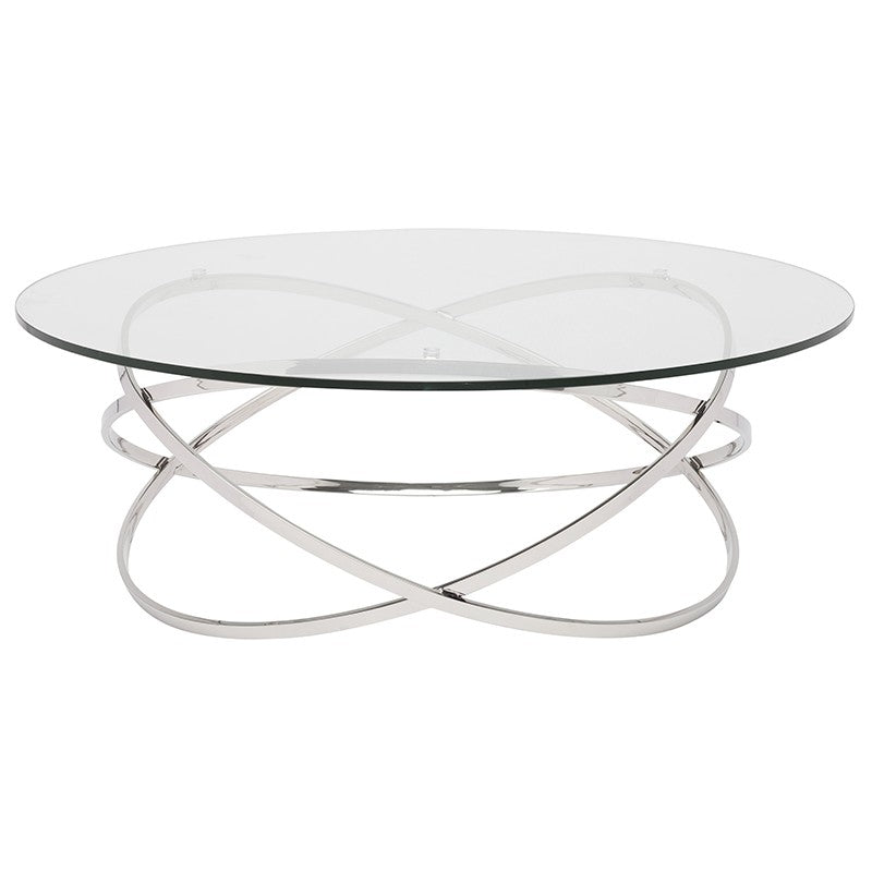 Corel Polished Stainless Steel Coffee Table