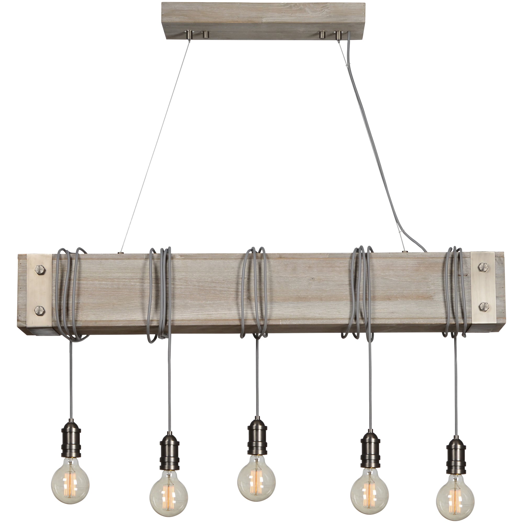 Suzette 47" Fir Wood Ceiling Light