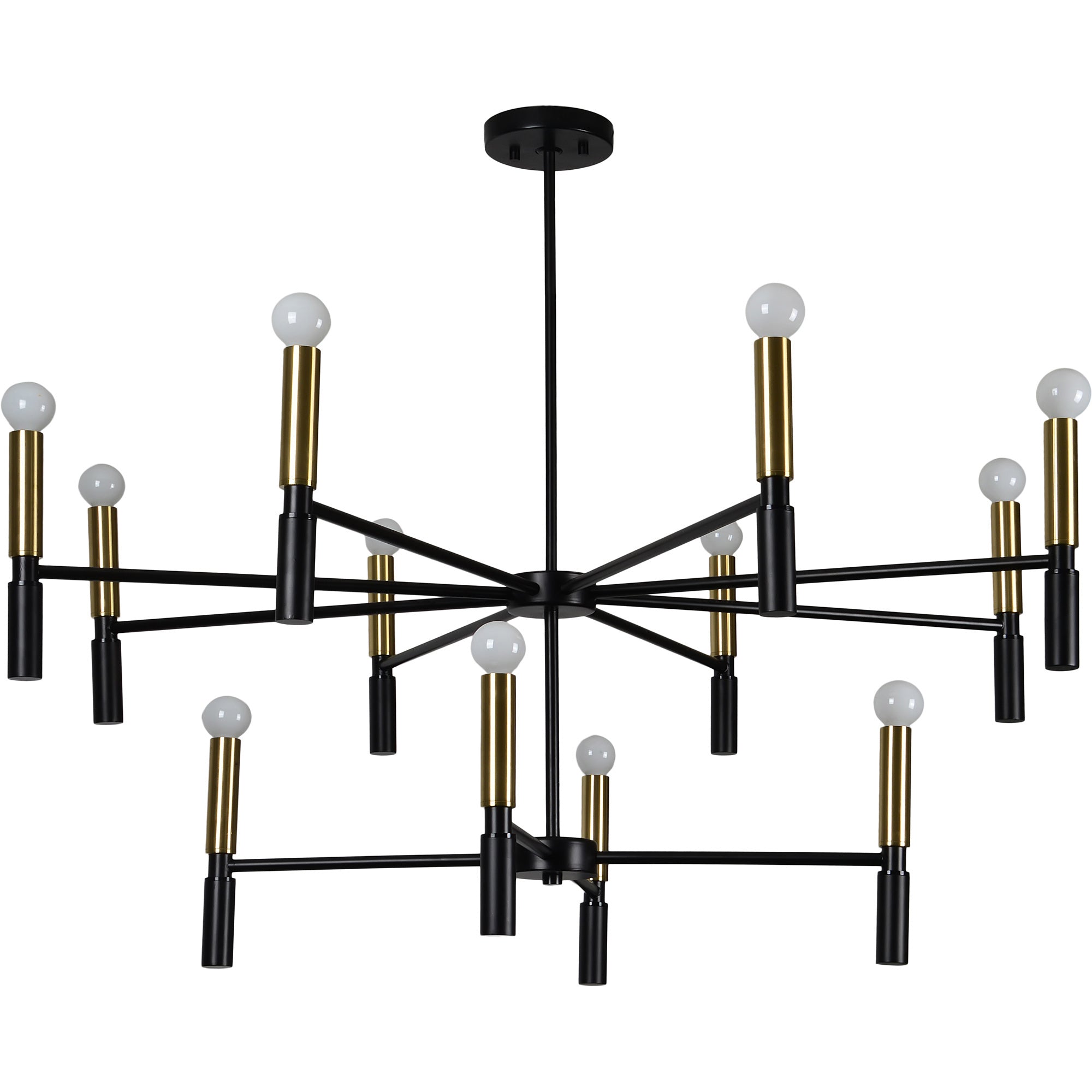 Springfield 42" Iron - Brass Plated Ceiling Light
