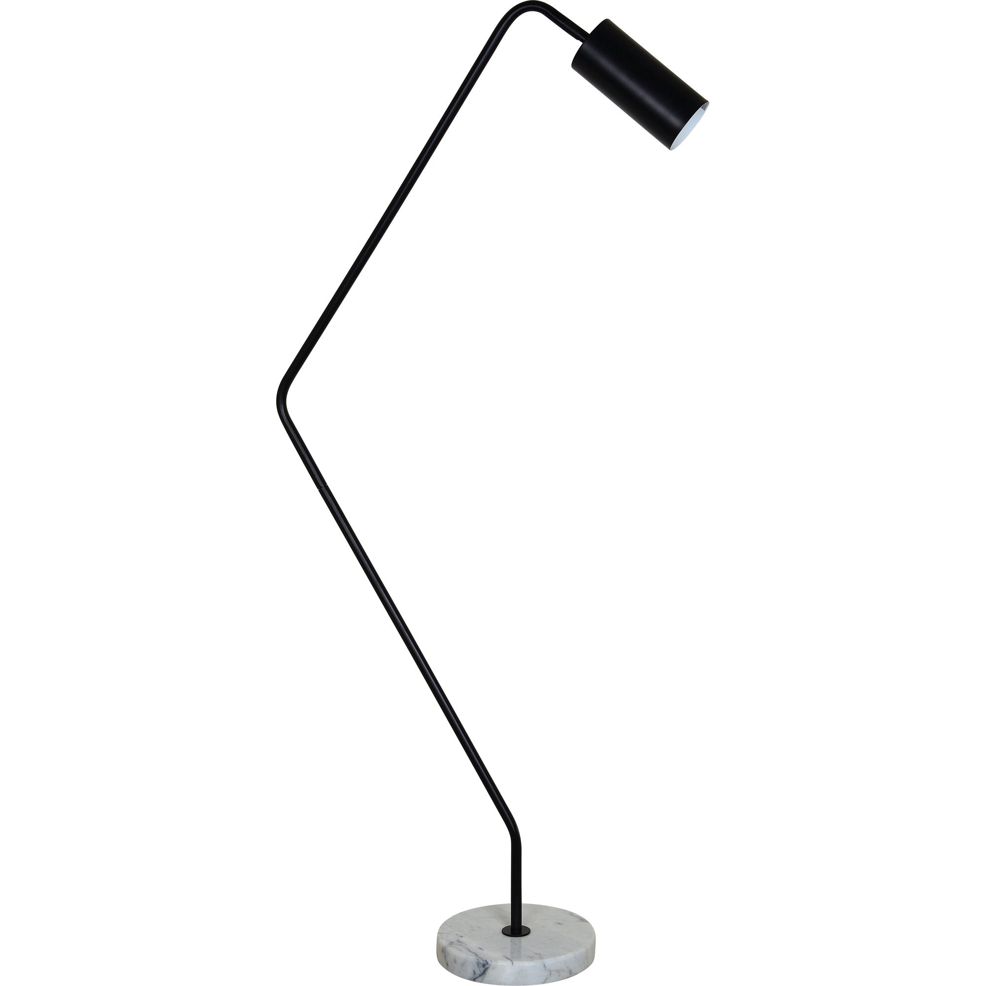 Serpentina 23" Iron - White Marble Floor Lamp