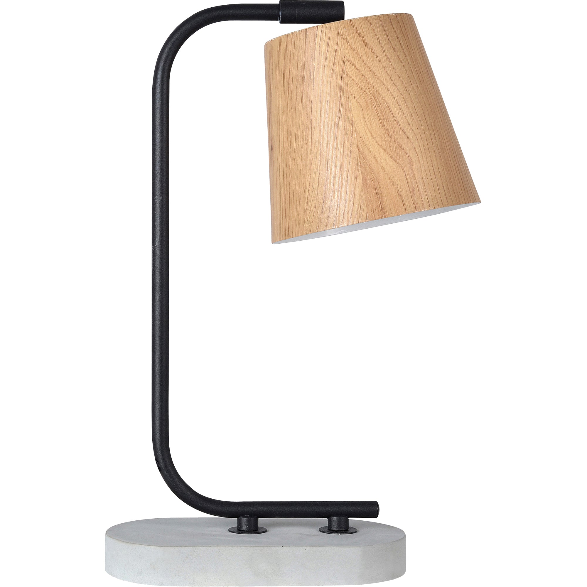Buckland 15" Steel - Grey Concrete Table Lamp