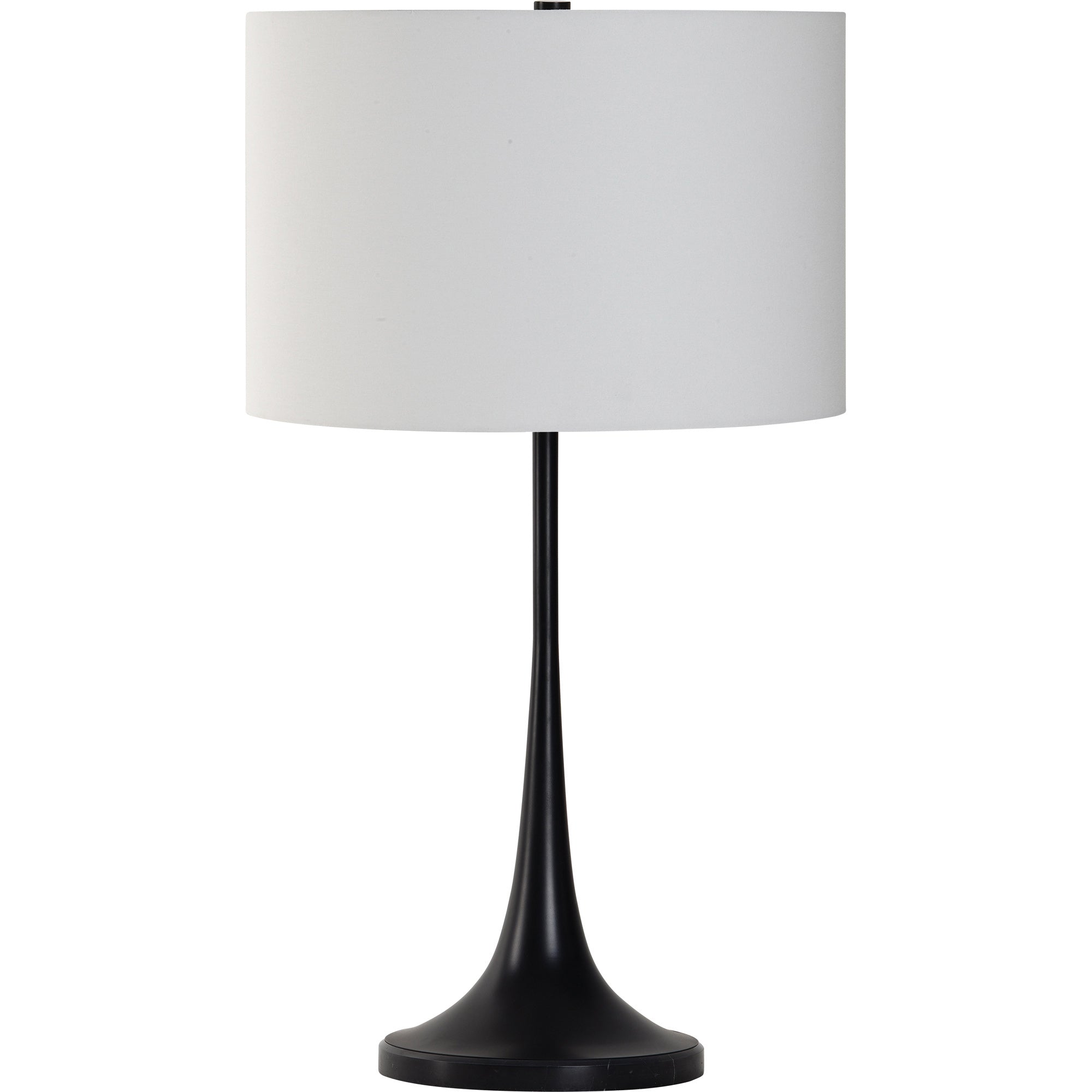 Salvora 16" Iron - Black Marble Table Lamp