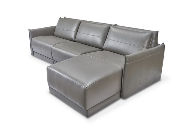 Luciano Leather Queen Sofa Bed Sectional