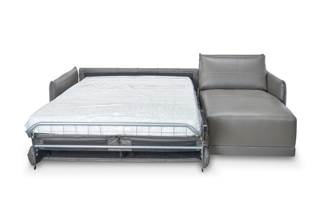 Luciano Leather Queen Sofa Bed Sectional