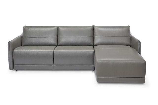 Luciano Leather Queen Sofa Bed Sectional