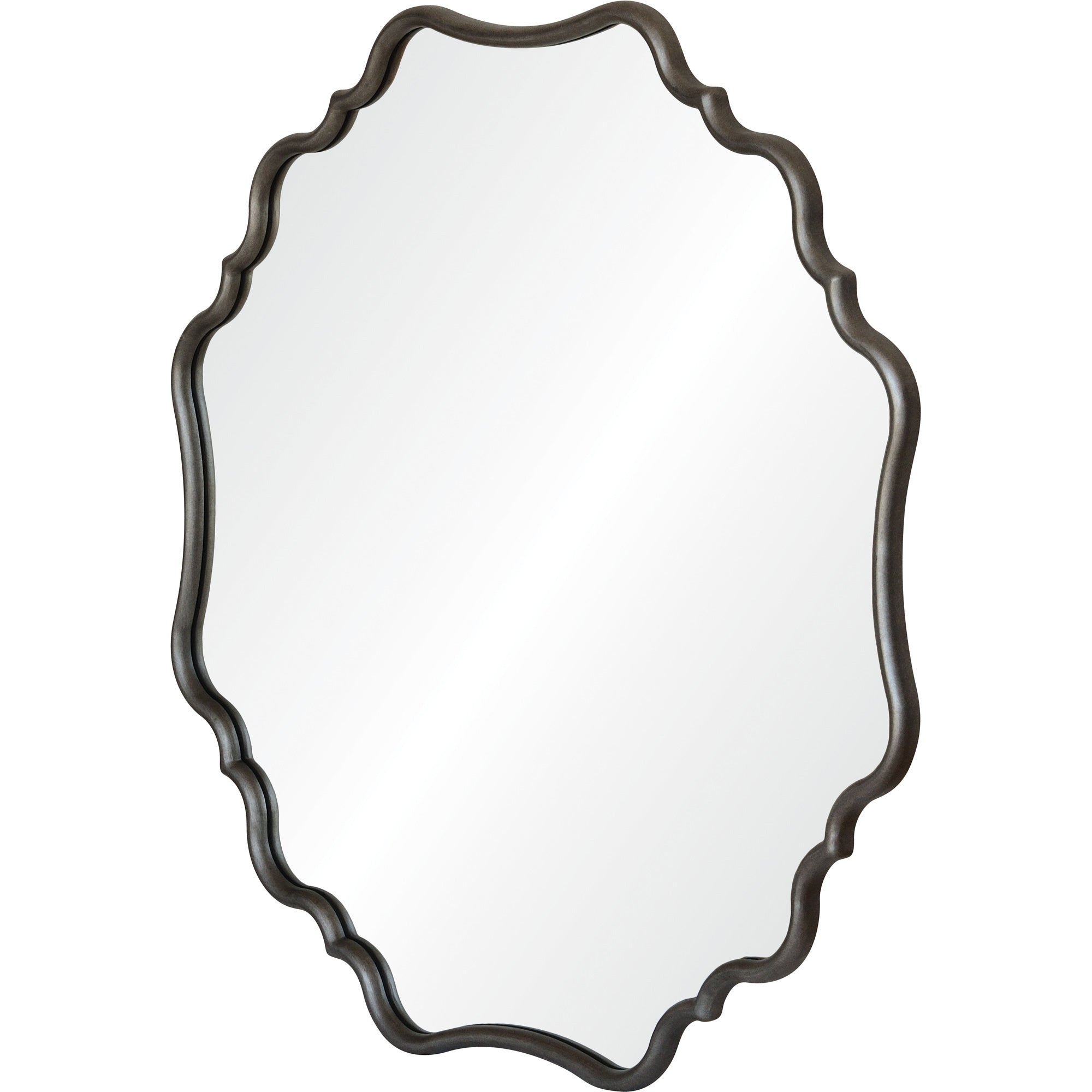 Yarina 40" Wood - Grey Finish Mirror