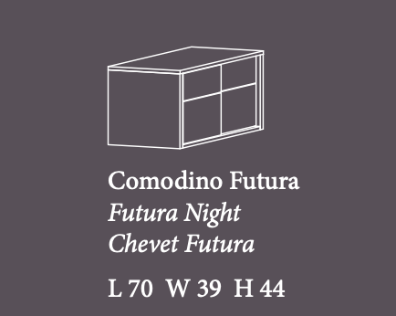 Futura 2-Drawer Nightstand
