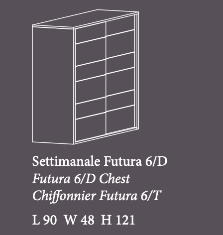 Futura 6-Drawer Chest of Drawers