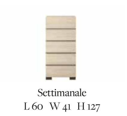 Perla 5-Drawer Chest of Drawers