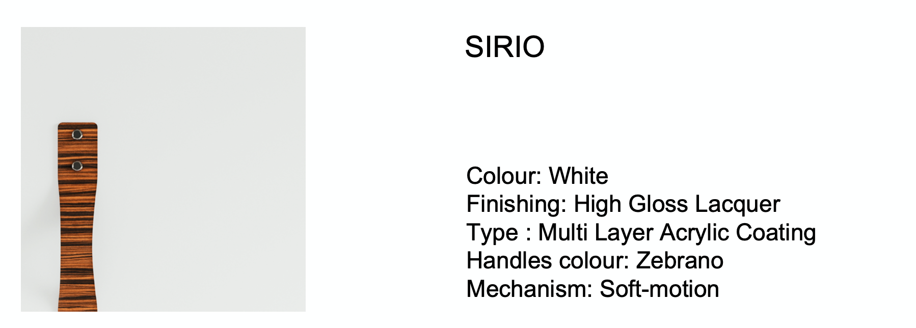 Sirio 5-Drawer Chest of Drawers