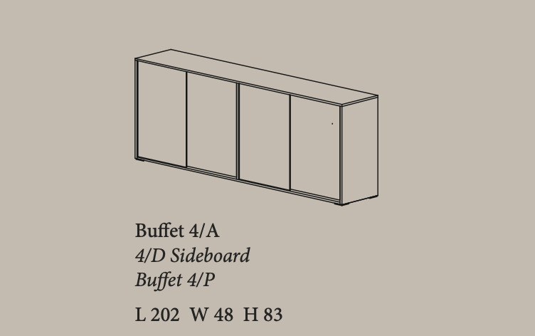 Futura 4-Door Buffet