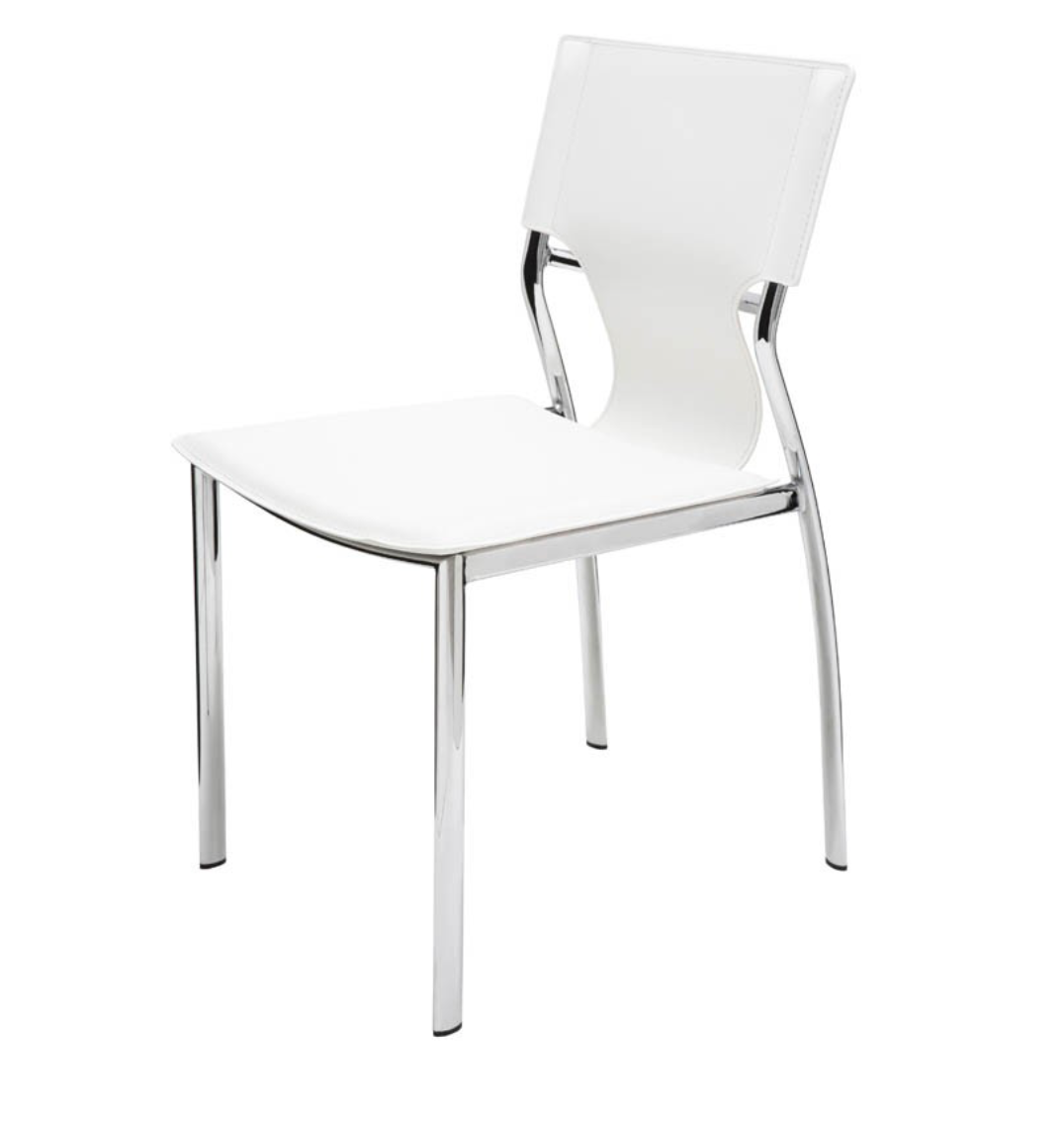 Lisbon White Dining Chair