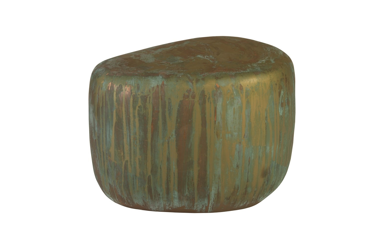 Wedge End Table, Lichen Finish