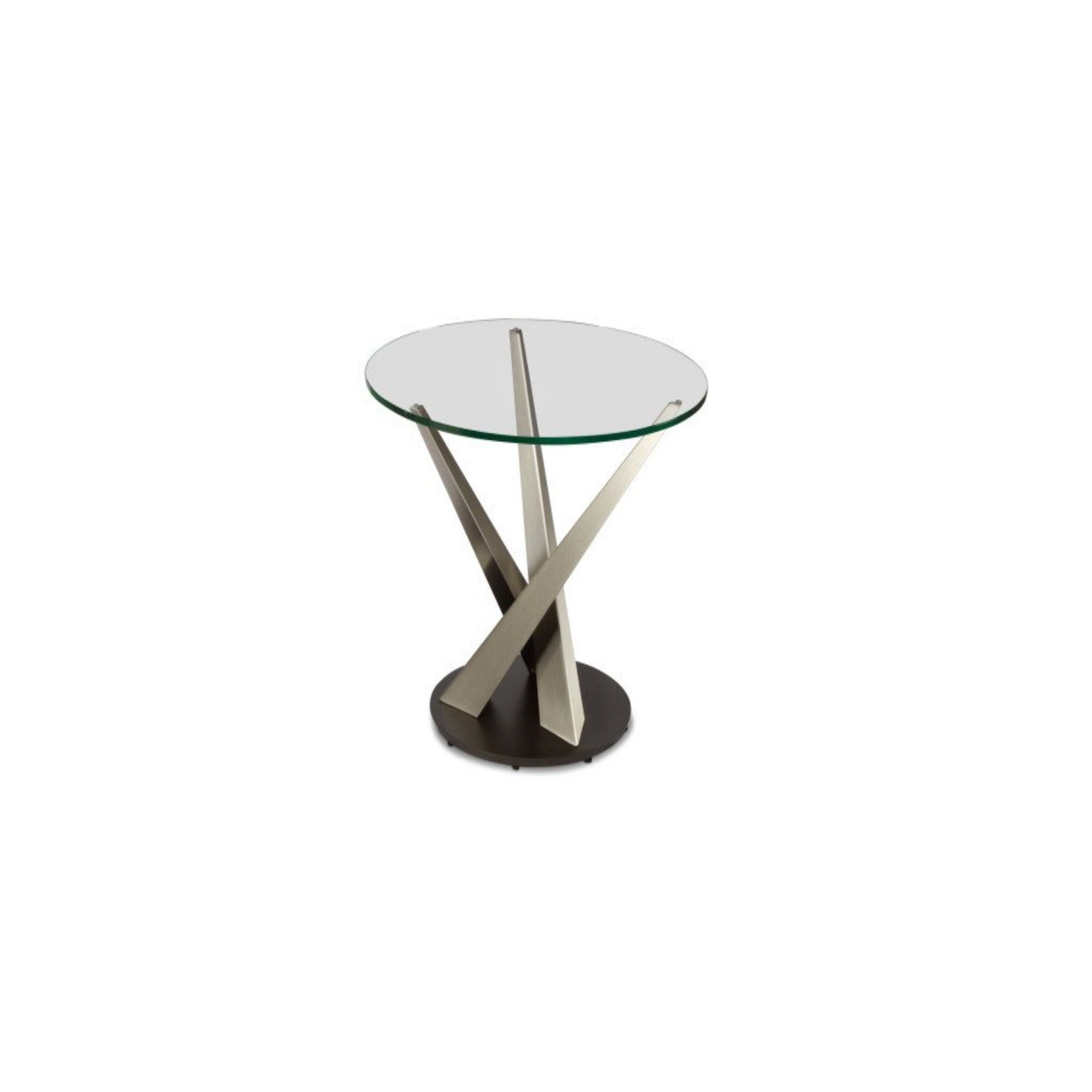 Crystal Round End Table