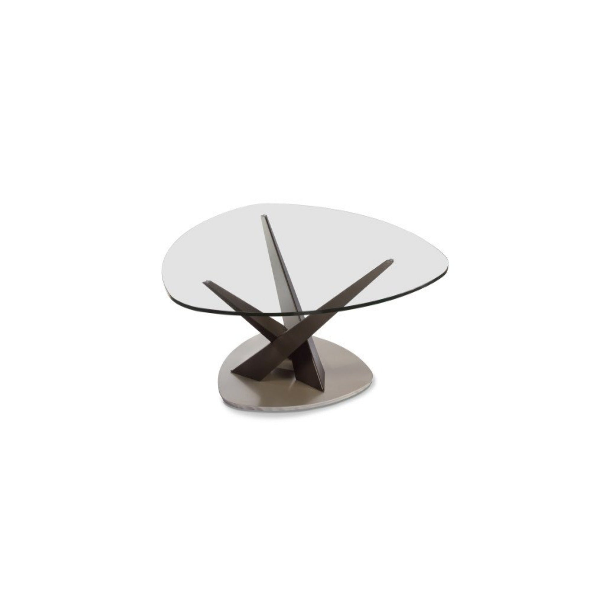 Crystal Triangular Coffee Table