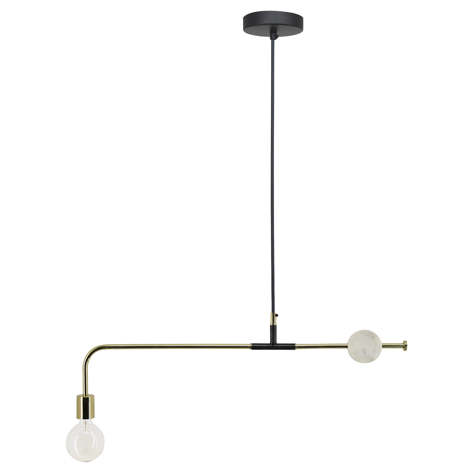 Fairfax 32" Antique Brass Plated Ceiling Light