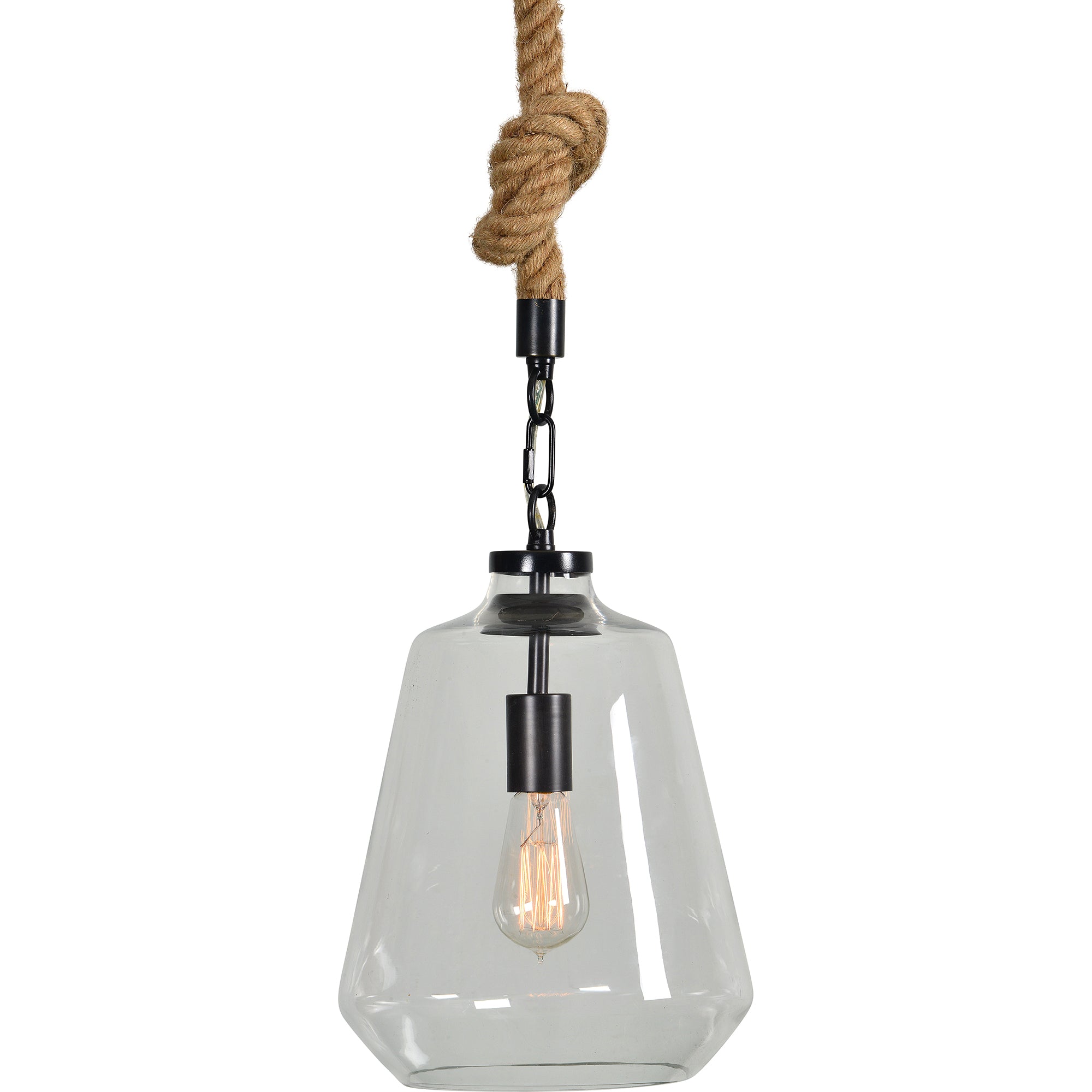 Parisa 10" Clear Glass Ceiling Light