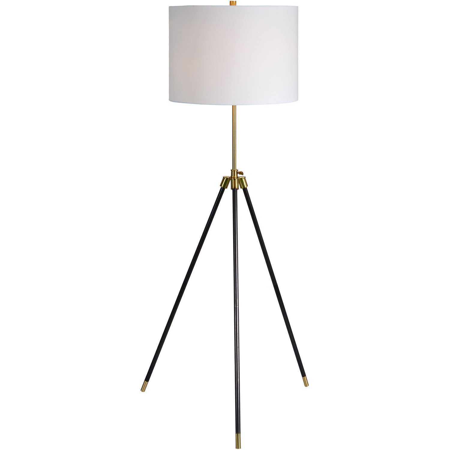 Mewitt 19" Iron - Antique Brass Floor Lamp