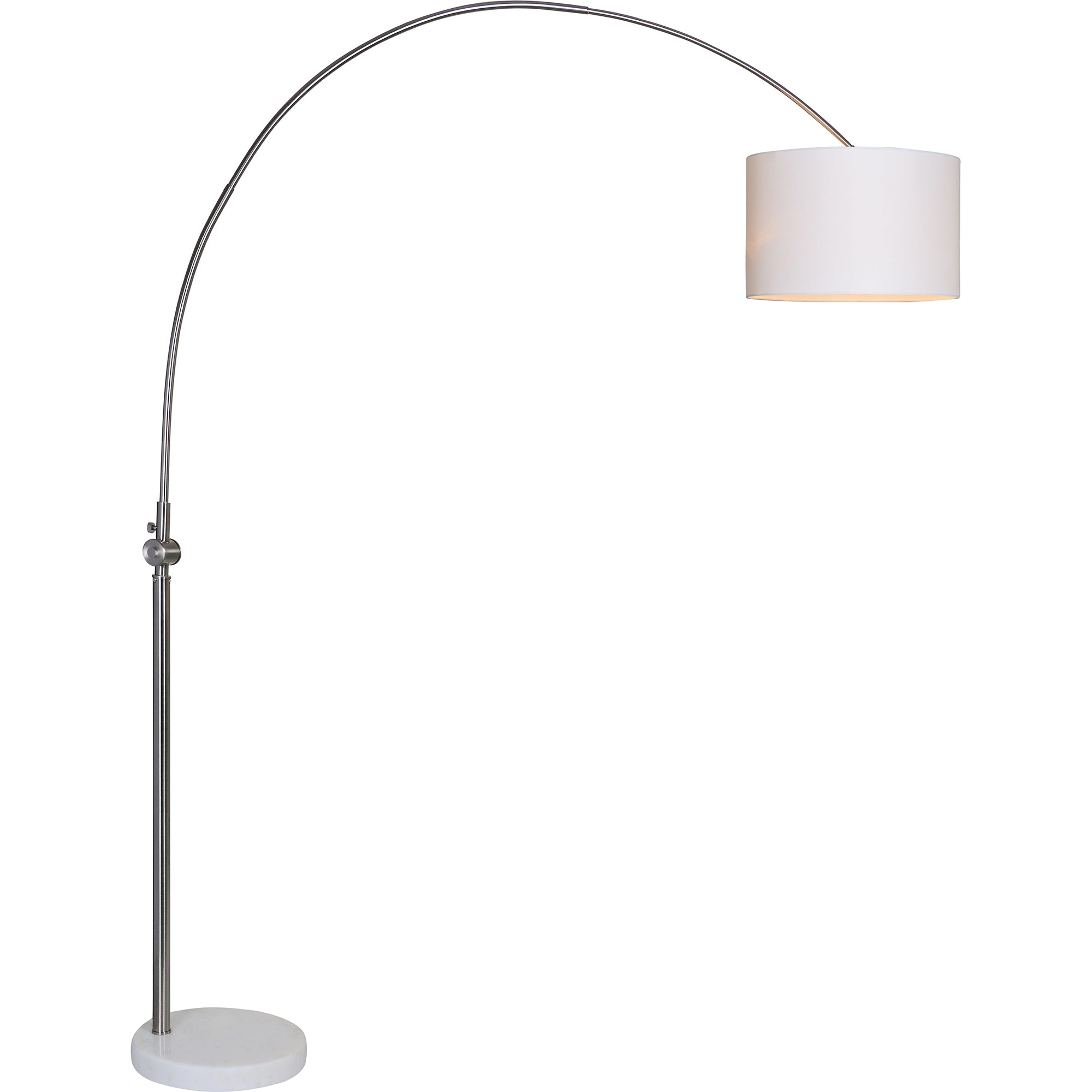 Cassell 19" Iron - Nickel Plated Floor Lamp