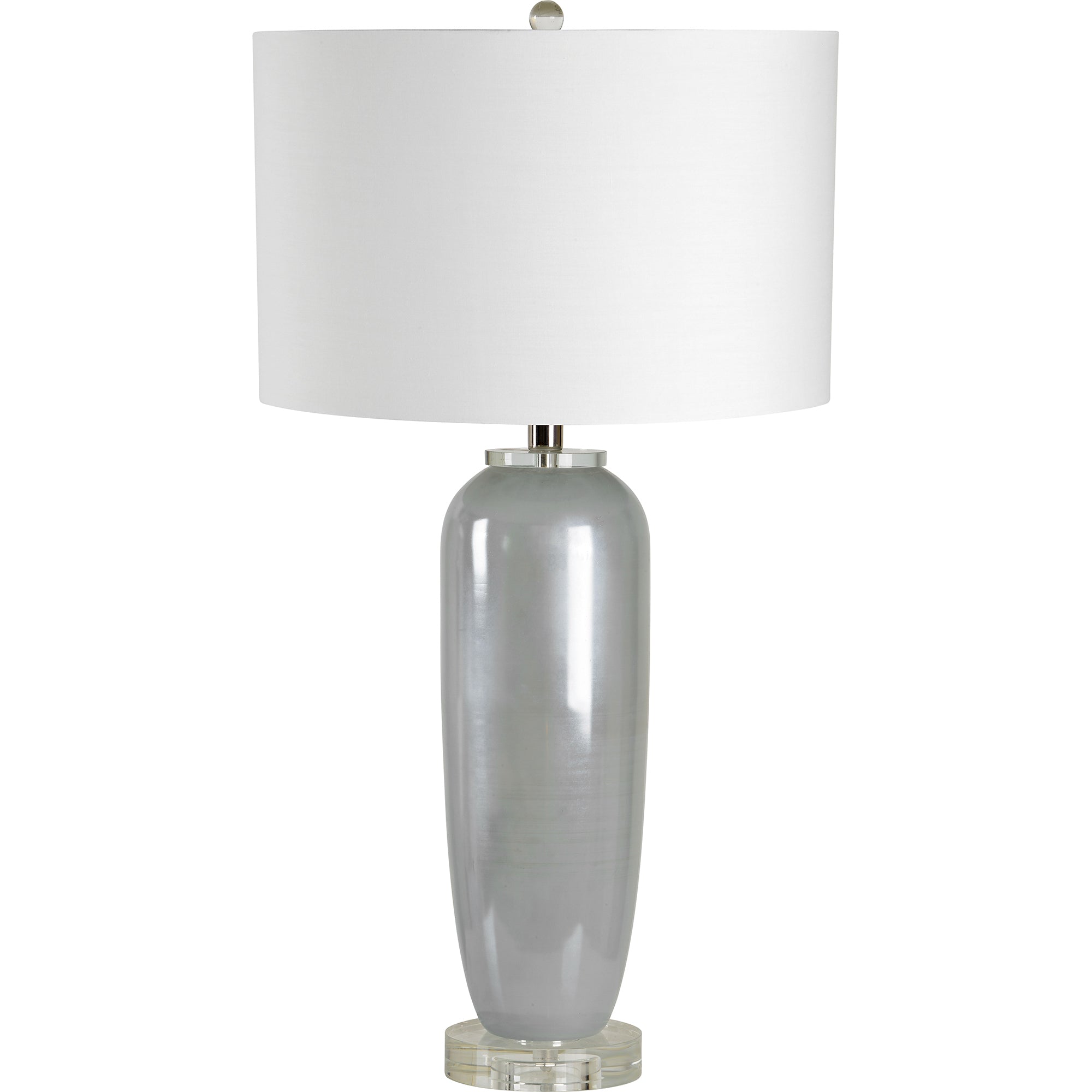 Carlotta 16" Iron - Nickel Plated Table Lamp