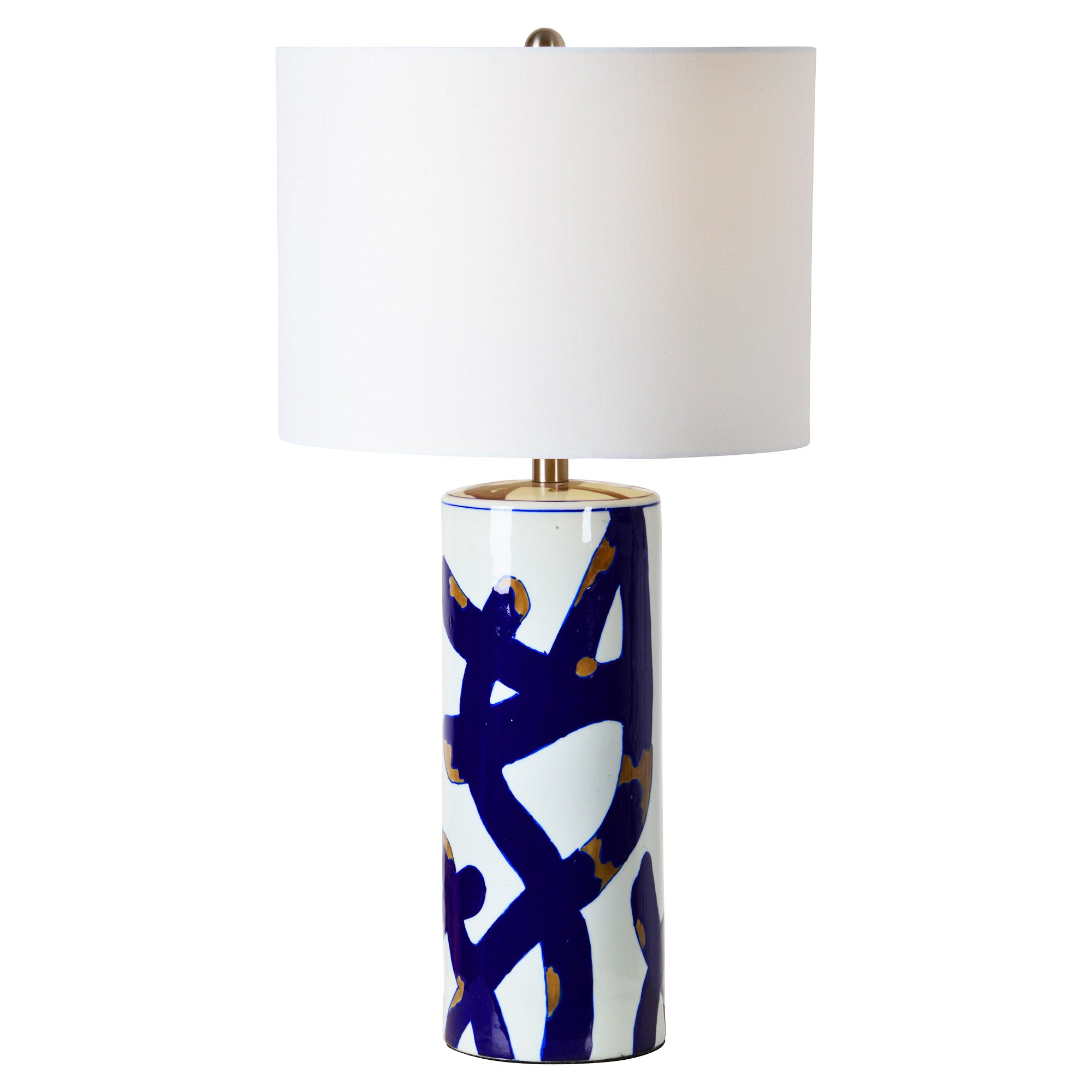 Cobalt 14" Iron - Antique Brass Table Lamp