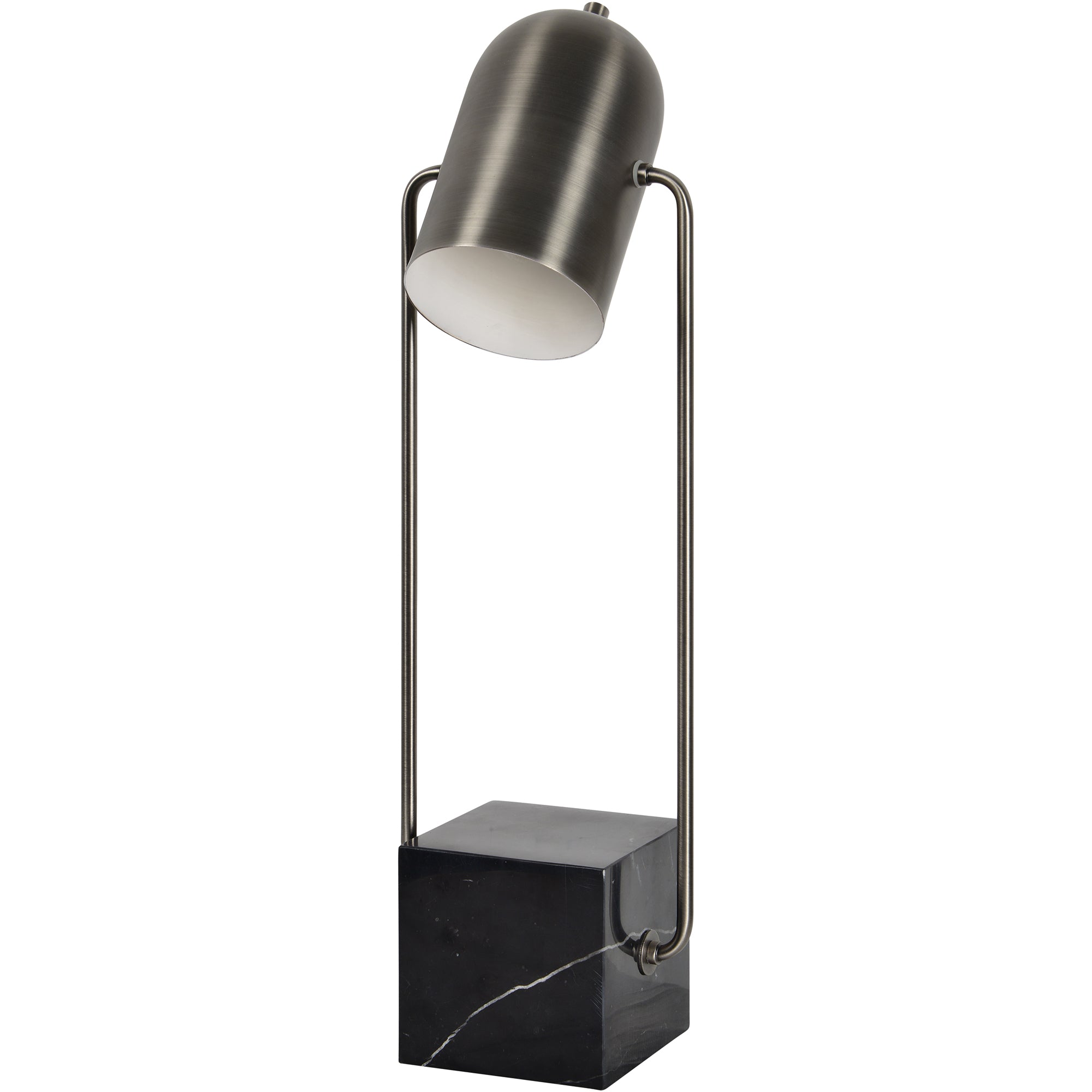 Abbey 25" Iron - Black Marble Table Lamp
