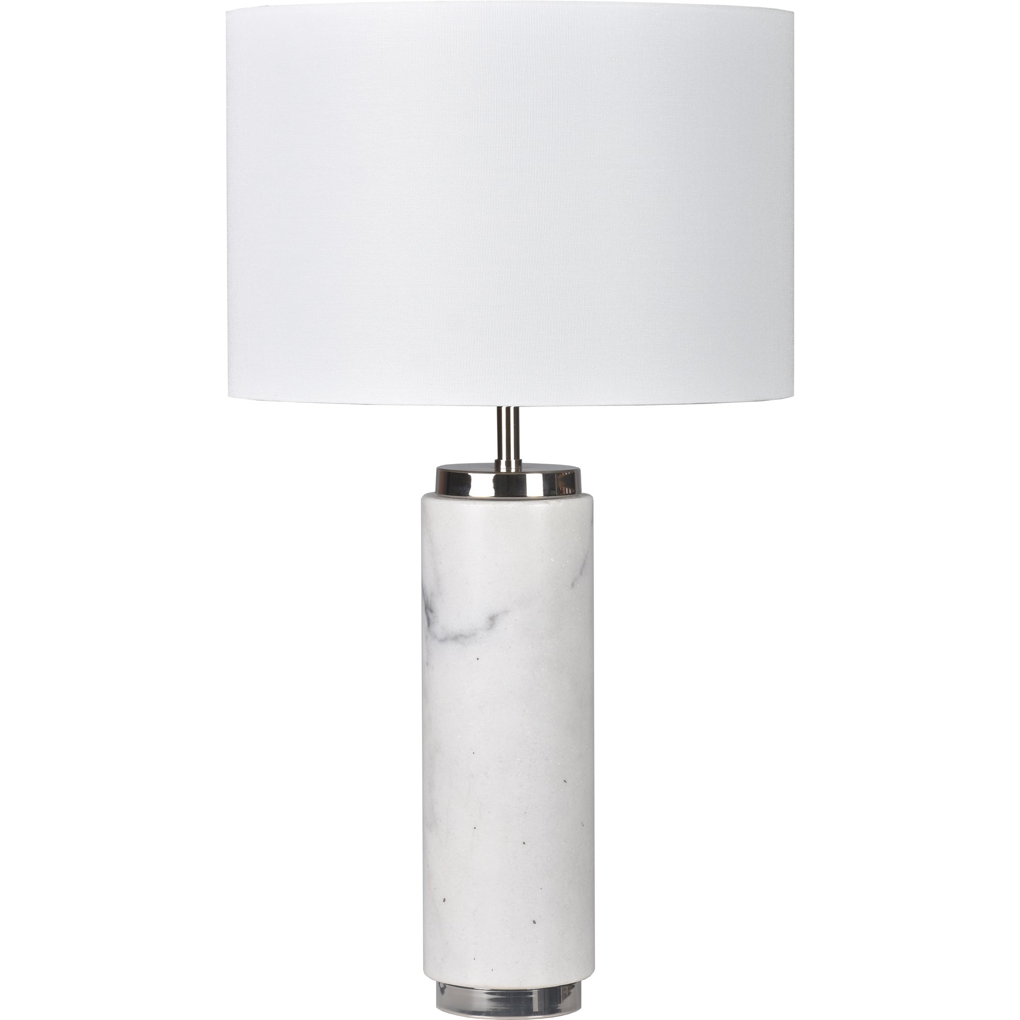 Heathcroft 27" Iron - White Marble Table Lamp