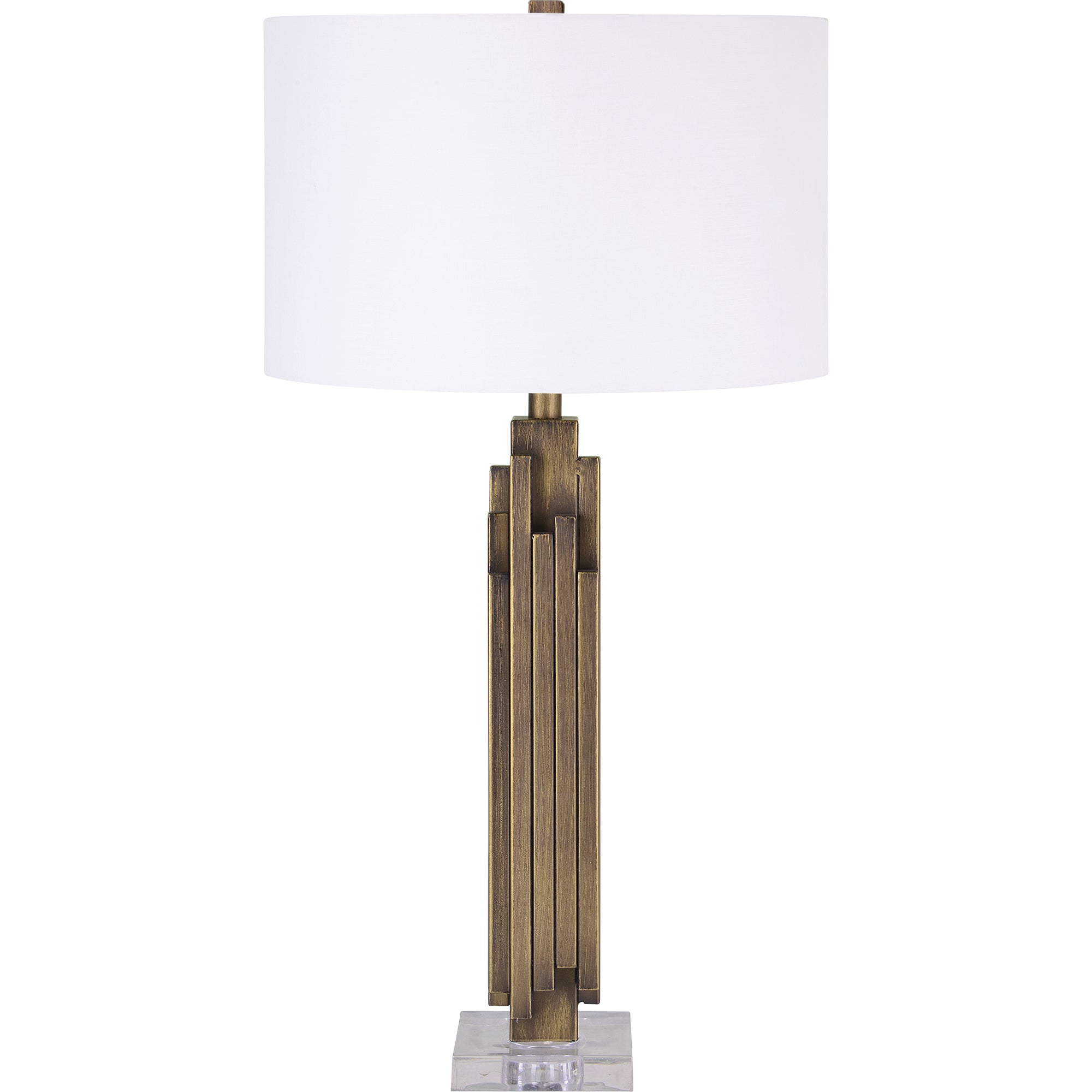 Gabriel 16" Iron - Clear Acrylic Table Lamp