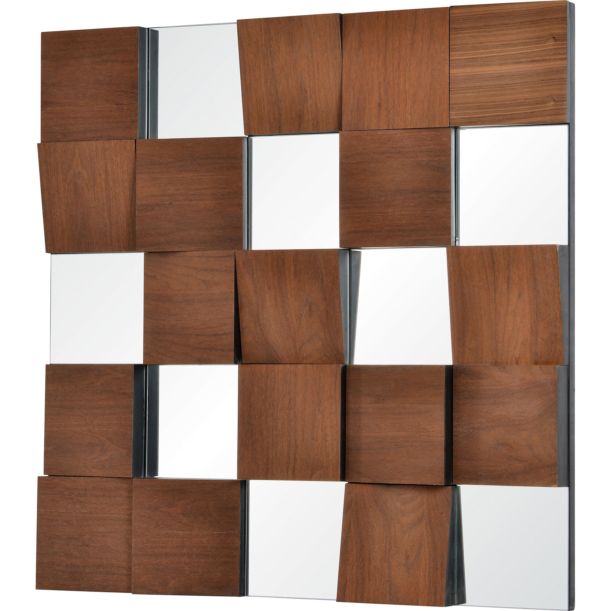 Westside 36" Wood Veneer - Walnut Mirror