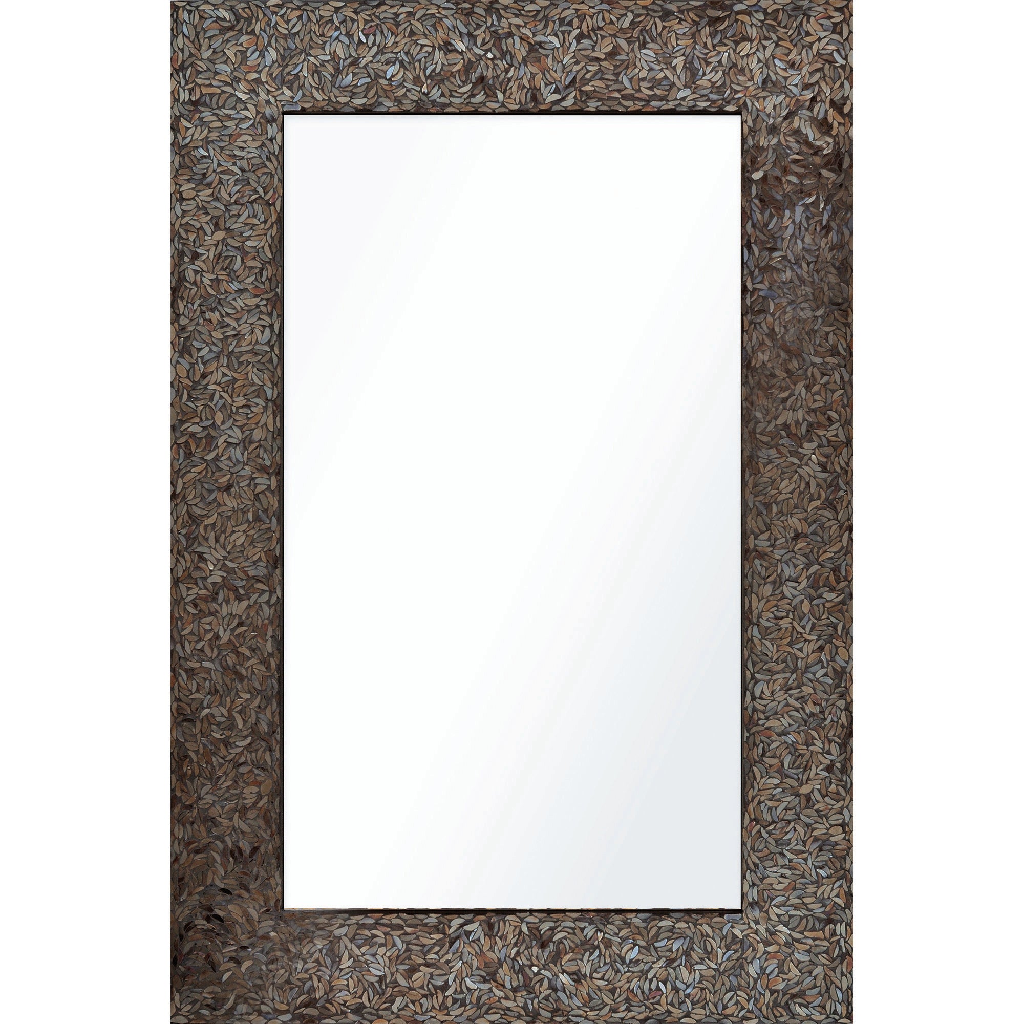 Amber Mosaic 24" Iridescent Mosaic Mirror