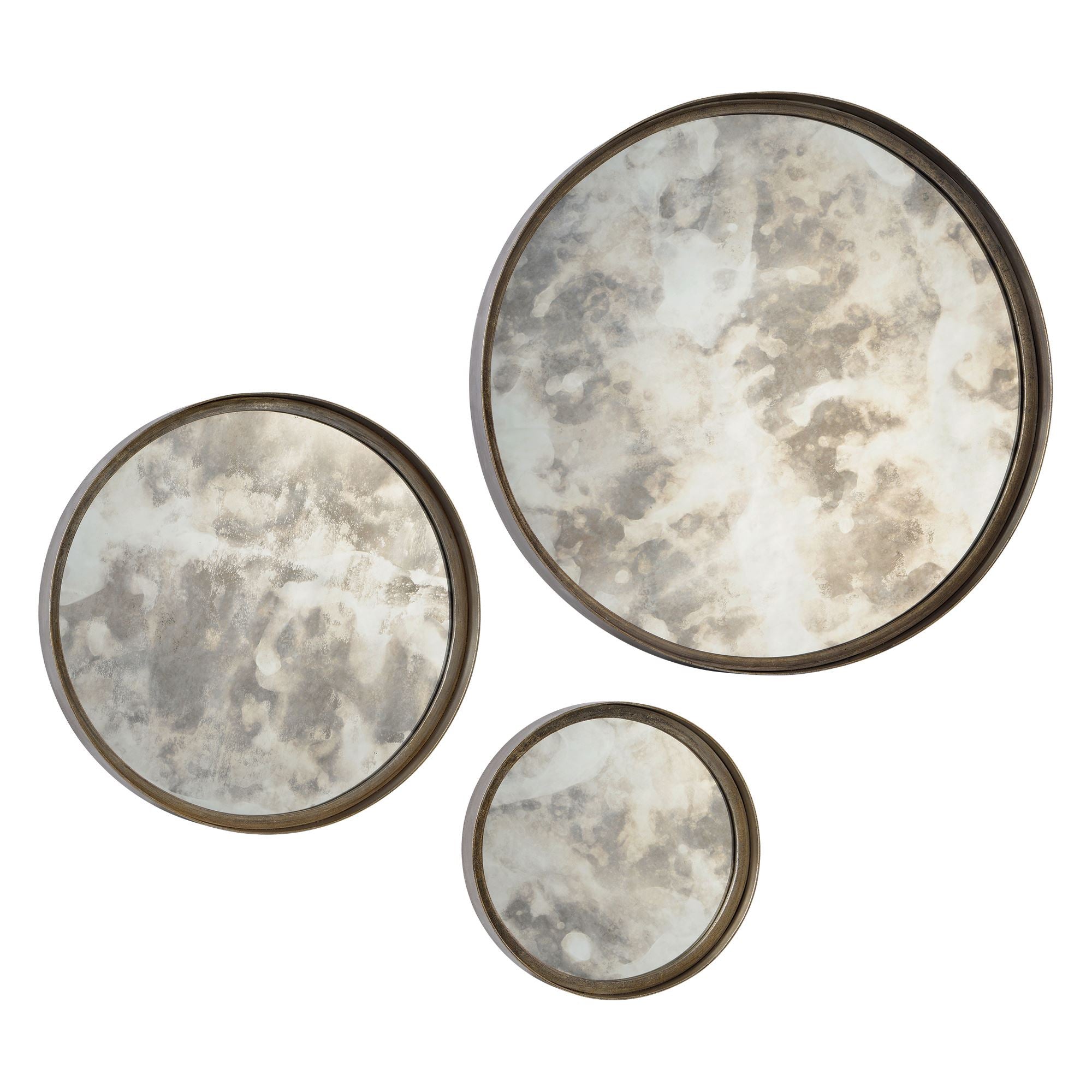Shire 20" Antique Silver 3 Set Mirror
