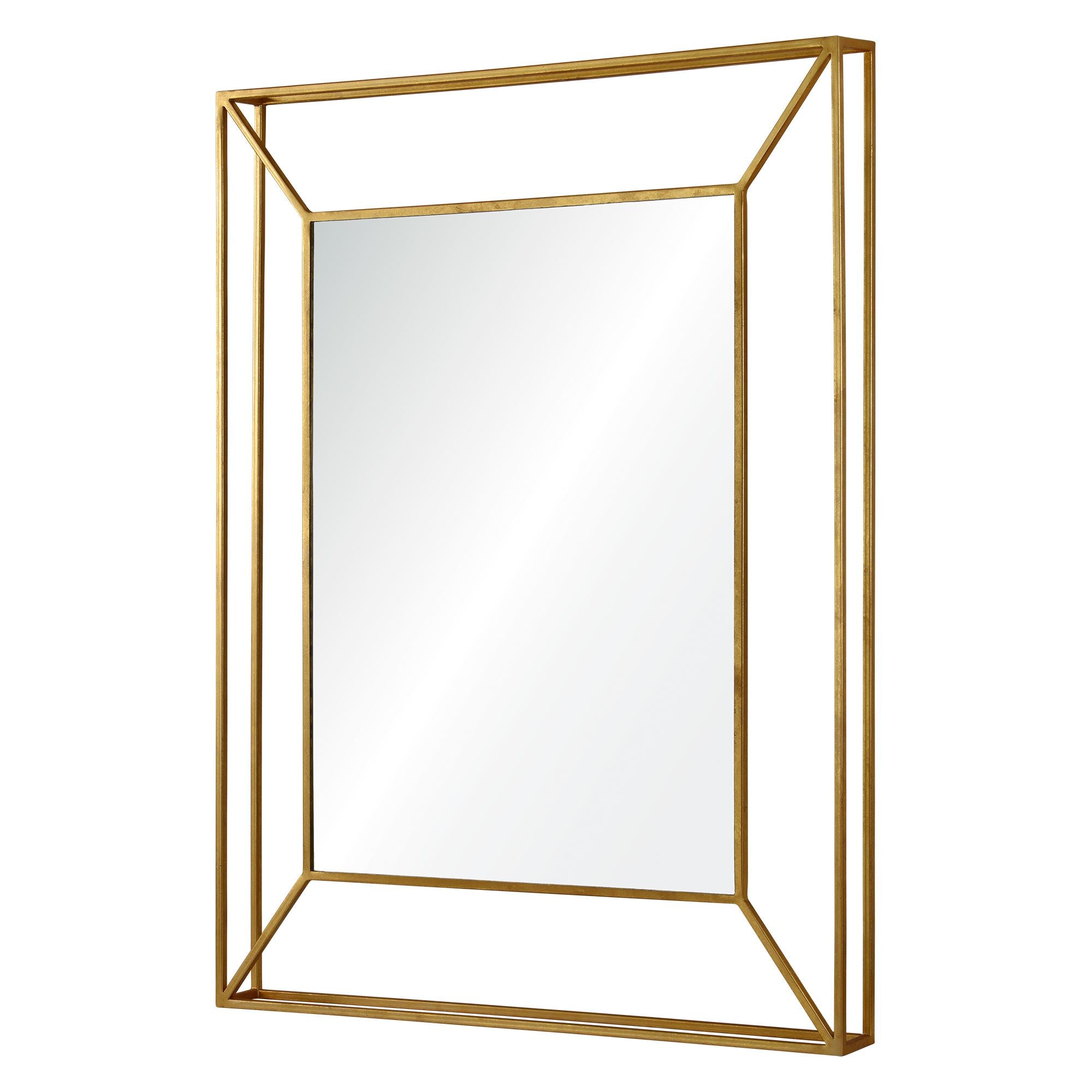 Wilton 30" Gold Leaf Mirror