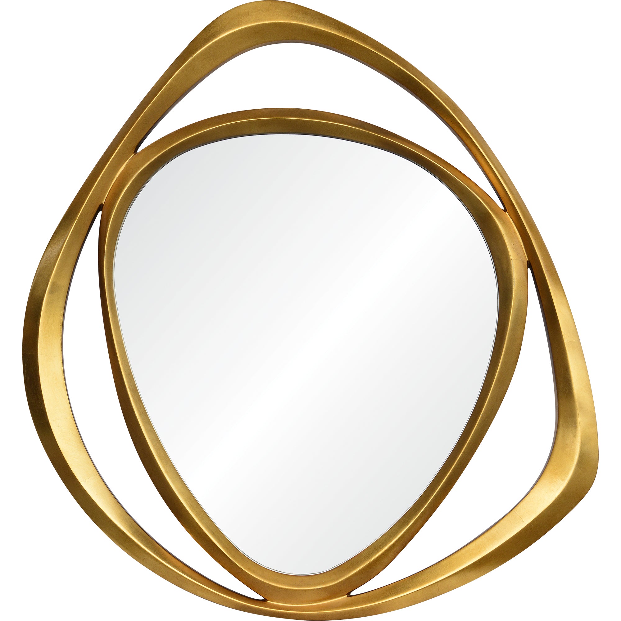 Goldie 40" Gold Leaf Mirror