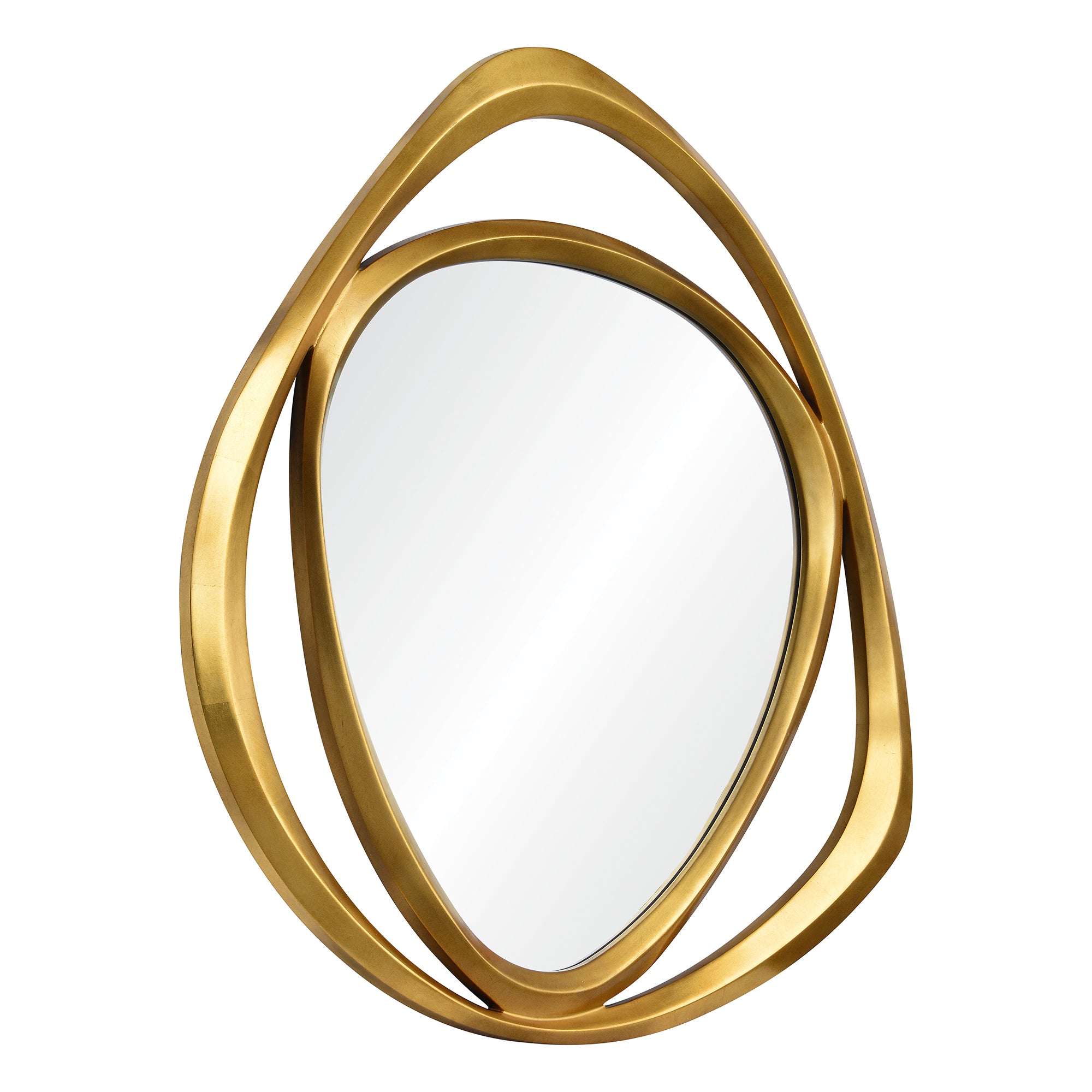 Goldie 40" Gold Leaf Mirror