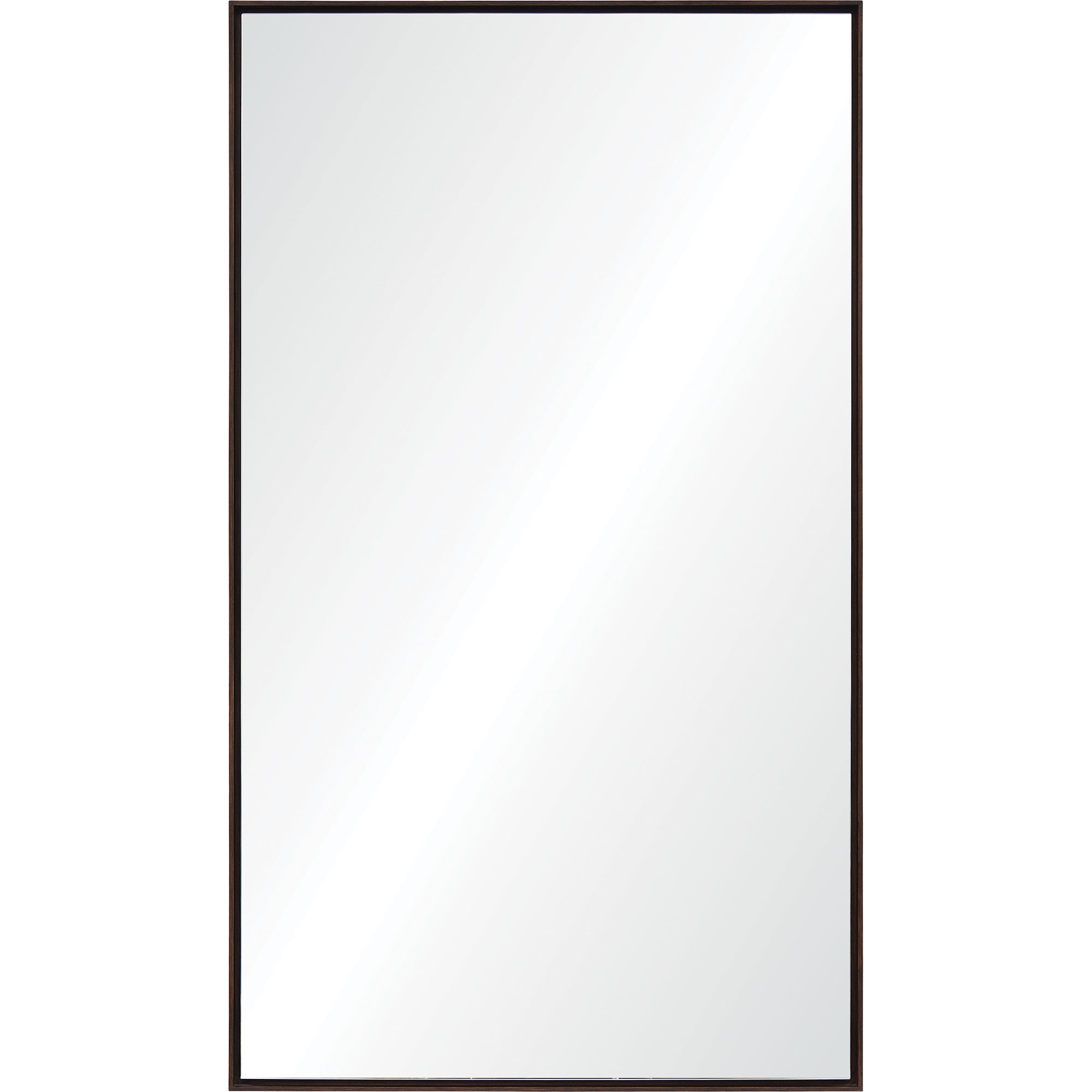 Anjalina 48" Fir Wood - Dark Chestnut Mirror