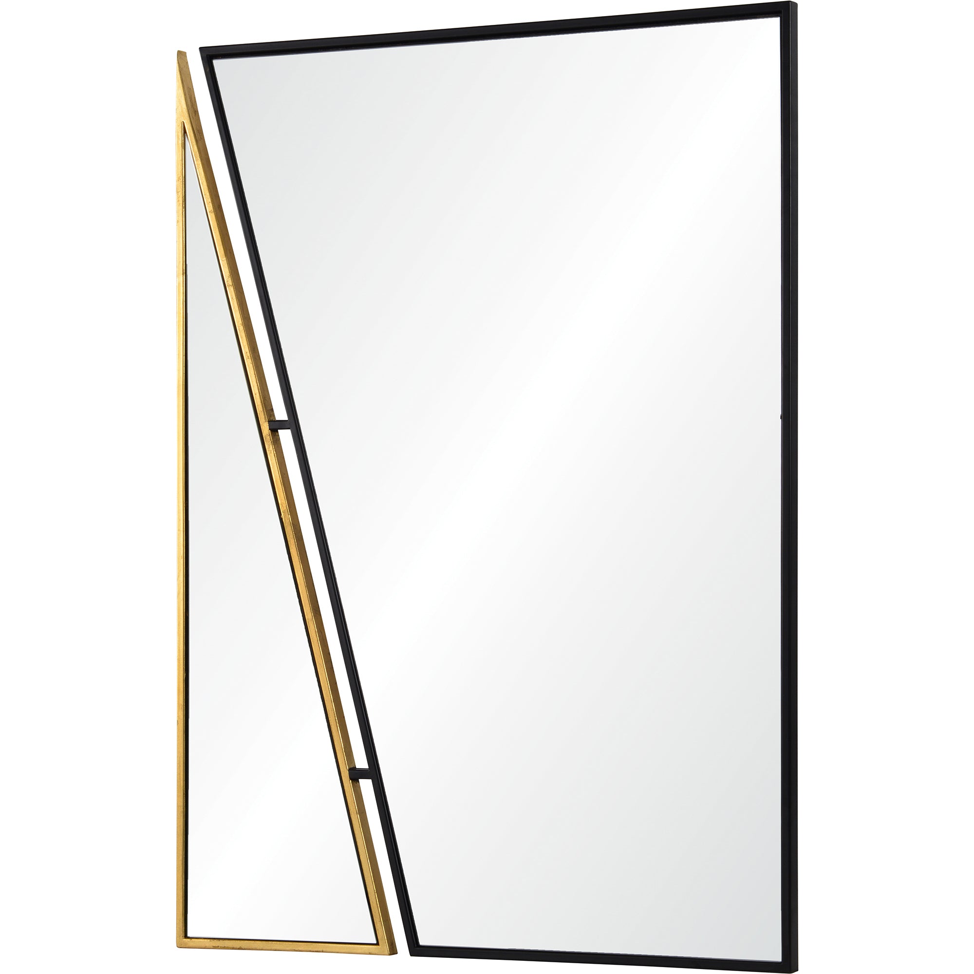 Idiom 28" Iron - Gold Leaf Mirror