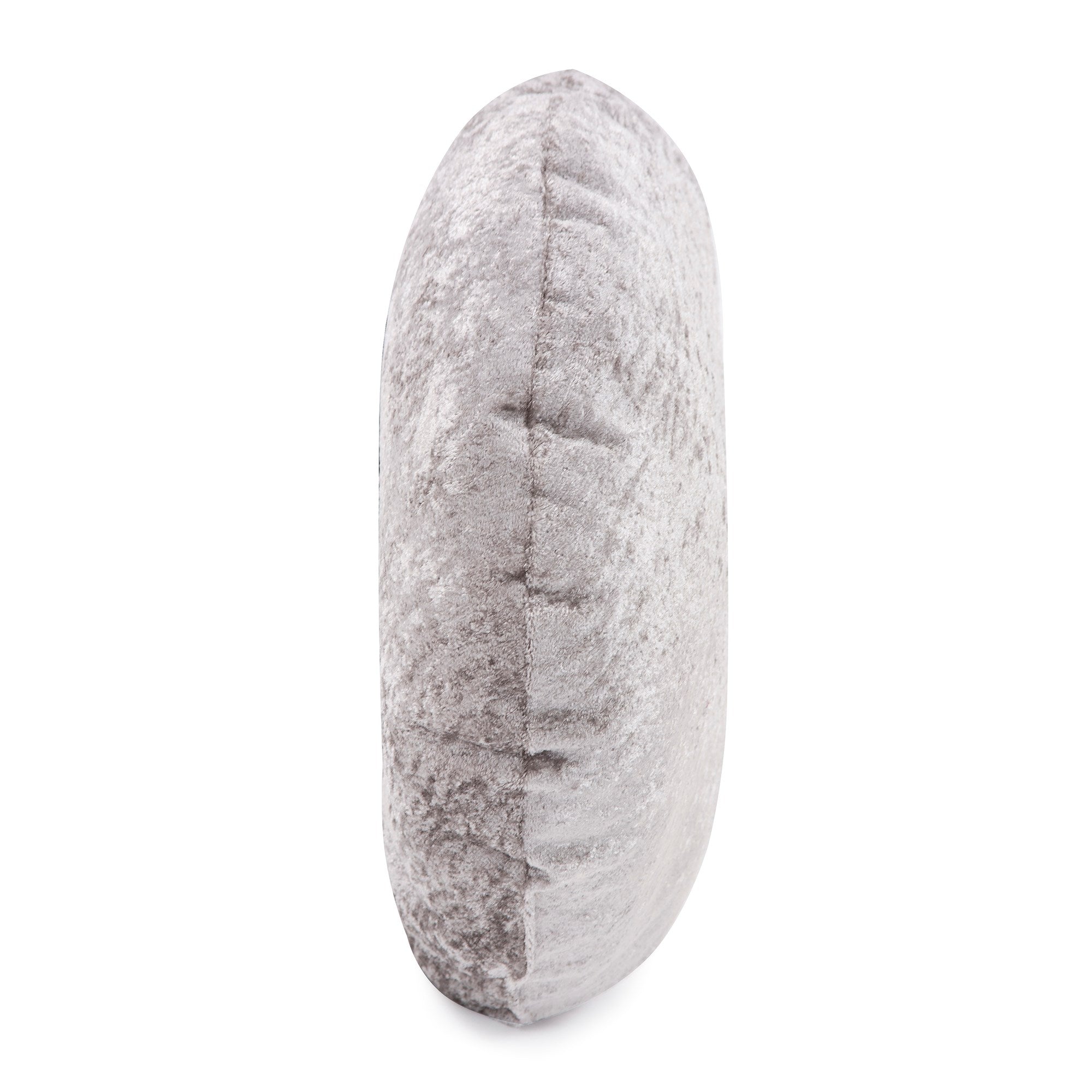 Amaron Cement Crushed Velvet Round Pillow- 18"