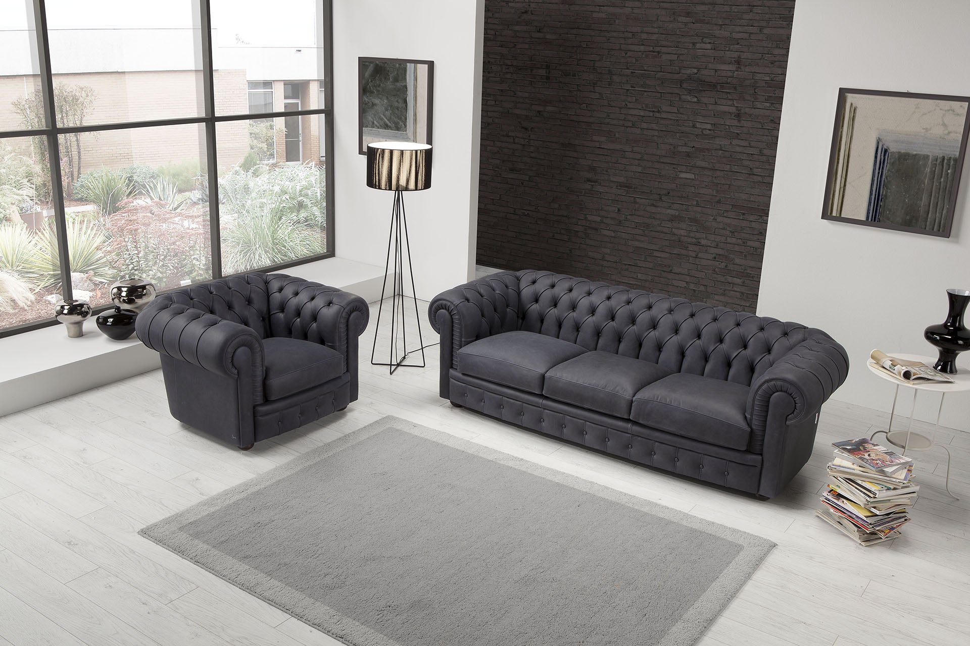 Sir William 3-Seater Leather Sofa